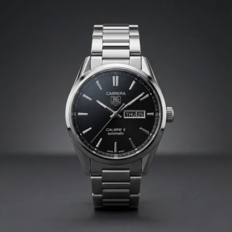 TAG Heuer Carrera Calibre 5 Day-Date Automatic | Black Sunray Dial