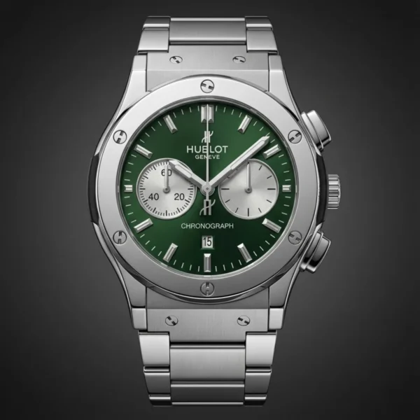 Hublot Classic Fusion Chronograph | Green Sunray Dial