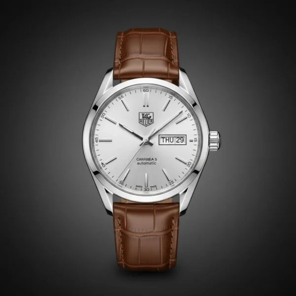 TAG Heuer Carrera Calibre 5 | Brown Leather | Silver Dial | Quartz
