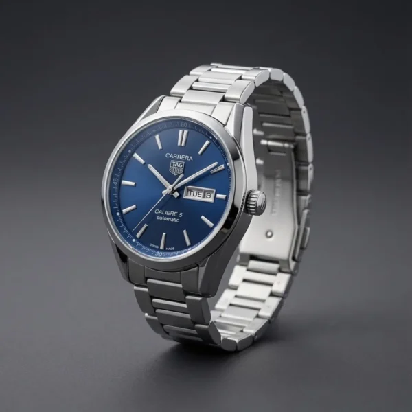 TAG Heuer Carrera Calibre 5 Day-Date Automatic | Blue Sunray Dial