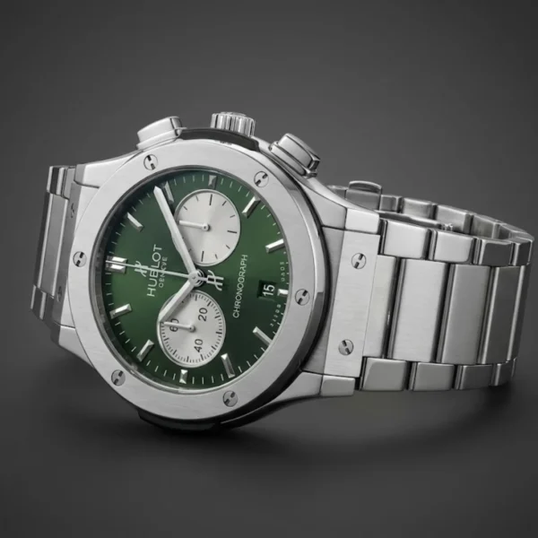 Hublot Classic Fusion Chronograph | Green Sunray Dial