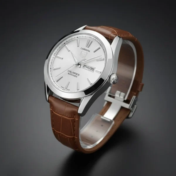 TAG Heuer Carrera Calibre 5 | Brown Leather | Silver Dial | Quartz