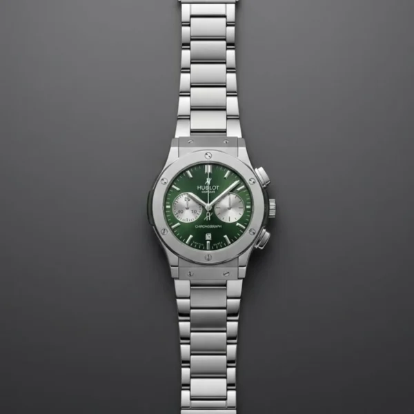 Hublot Classic Fusion Chronograph | Green Sunray Dial