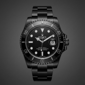Rolex Submariner Date Blacked Stainless Steel with Black Dial