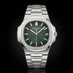 Patek Philippe Nautilus Stainless Steel with Green Dial