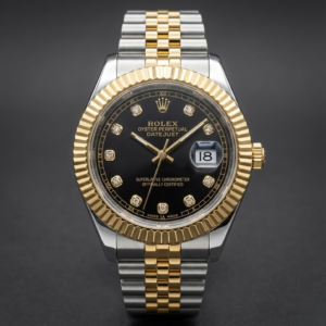 Rolex Datejust Two-Tone Black Diamond Dial
