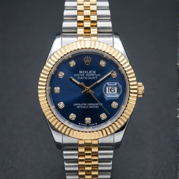 Rolex Datejust Two-Tone Blue Diamond Dial