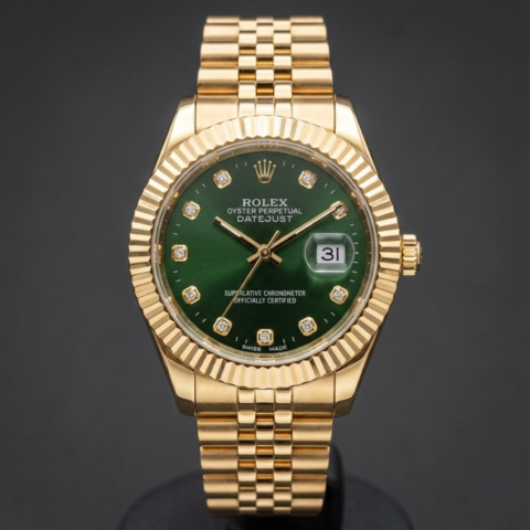 Rolex Datejust 31 Yellow Gold – Green Diamond Dial