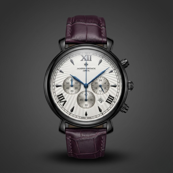 Vacheron Constantin Heritage Silver Chronograph with Blue Hands