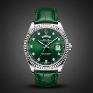 Rolex Oyster Perpetual Day-Date with Green Dial and Diamond Markers