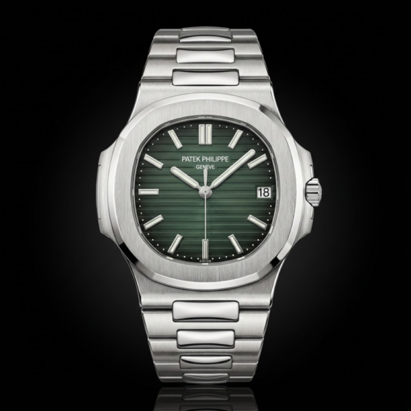 Patek Philippe Nautilus Stainless Steel with Green Dial