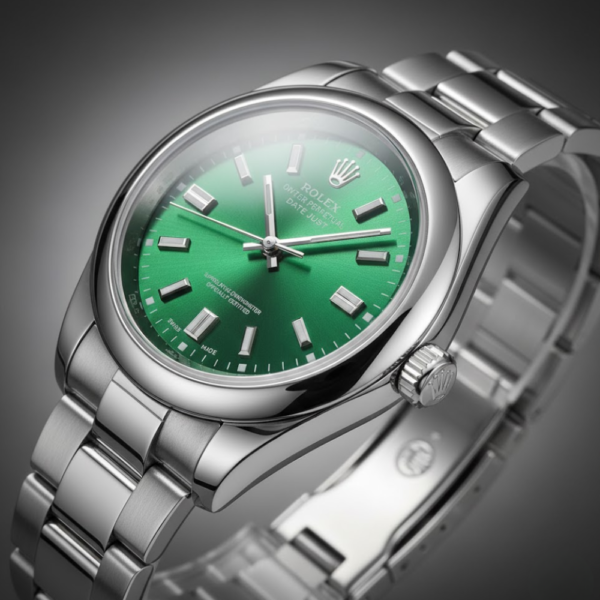 Rolex Oyster Perpetual Datejust Stainless Steel with Green Dial