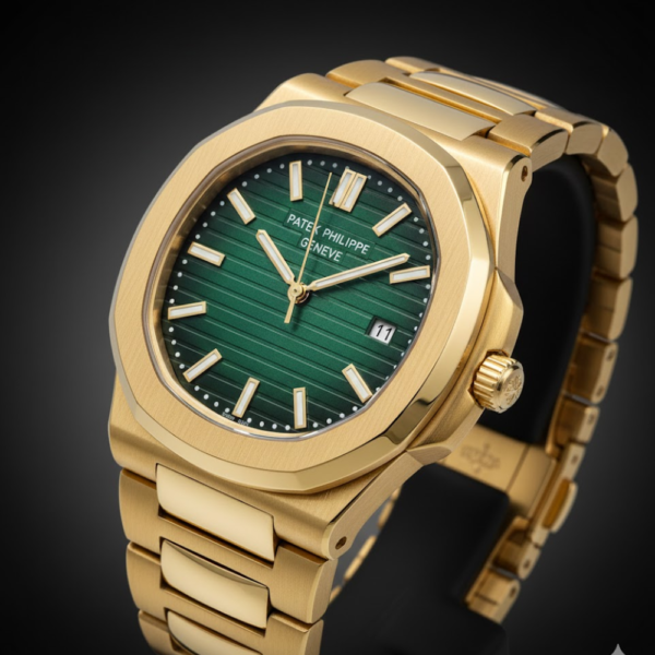 Patek Philippe Nautilus Yellow Gold with Green Dial