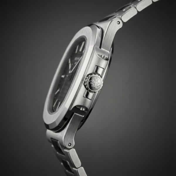 Patek Philippe Nautilus Stainless Steel with Black Dial