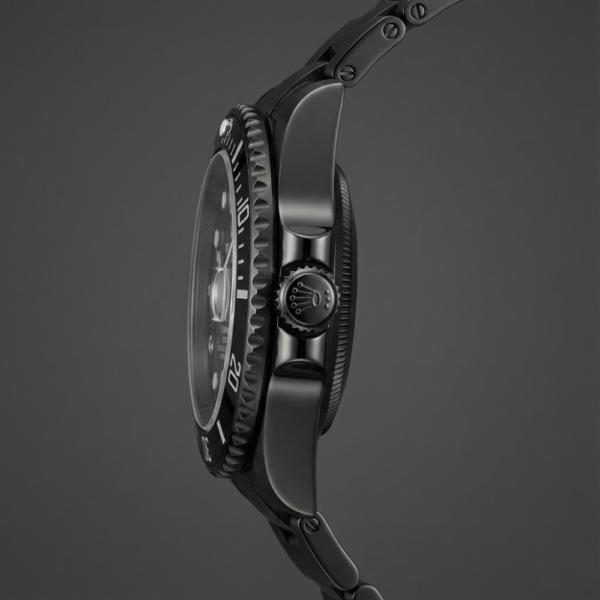 Rolex Submariner Date Blacked Stainless Steel with Black Dial