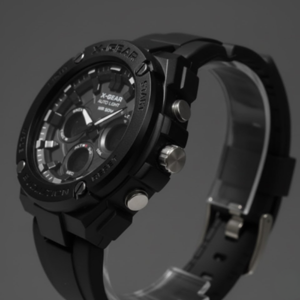 X-GEAR Evolution Analog-Digital Sports Watch with Auto Light – 50M Water Resistance