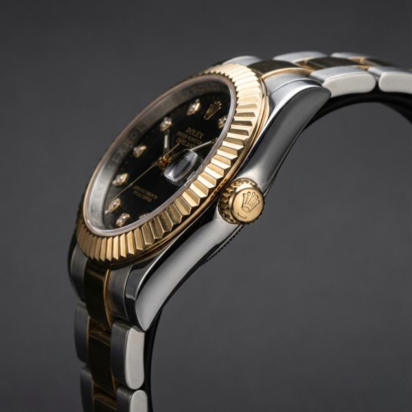 Rolex Datejust 36 Yellow Rolesor – Black Diamond Dial