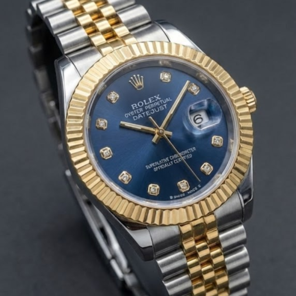 Rolex Datejust Two-Tone Blue Diamond Dial