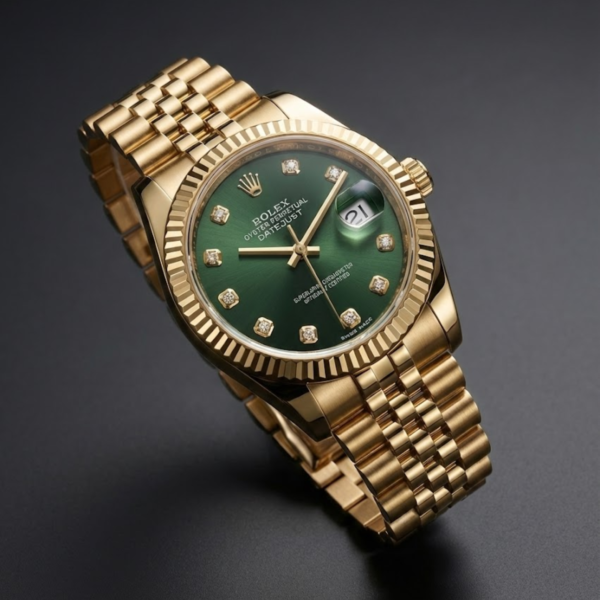 Rolex Datejust 31 Yellow Gold – Green Diamond Dial