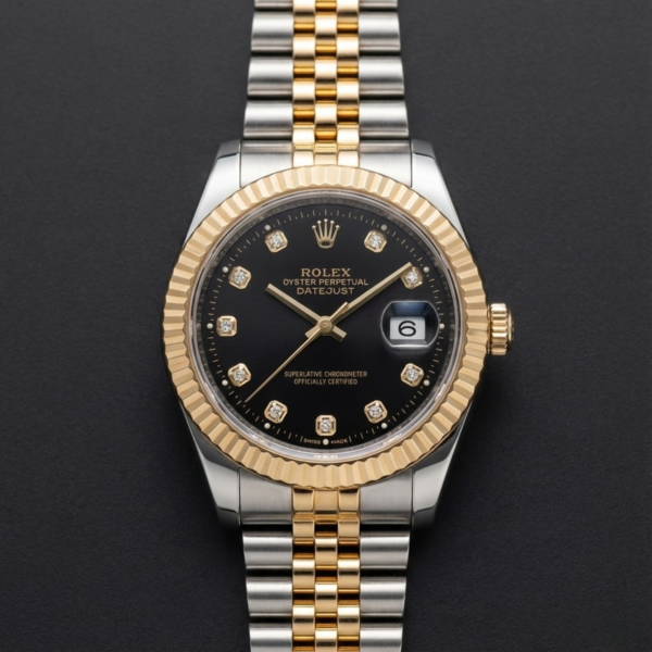 Rolex Datejust 36 Yellow Rolesor – Black Diamond Dial
