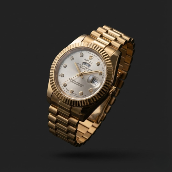 Rolex Day-Date Yellow Gold – Silver Diamond Dial