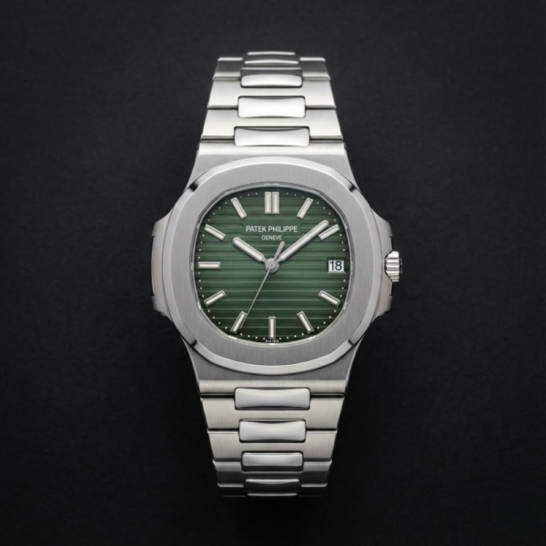 Patek Philippe Nautilus Stainless Steel with Green Dial