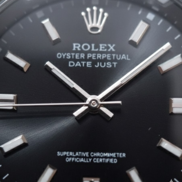 Rolex Oyster Perpetual Datejust Stainless Steel with Black Dial